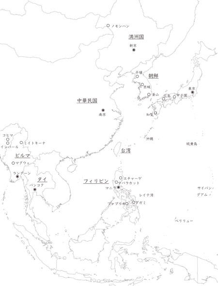 『赤い白球』地図