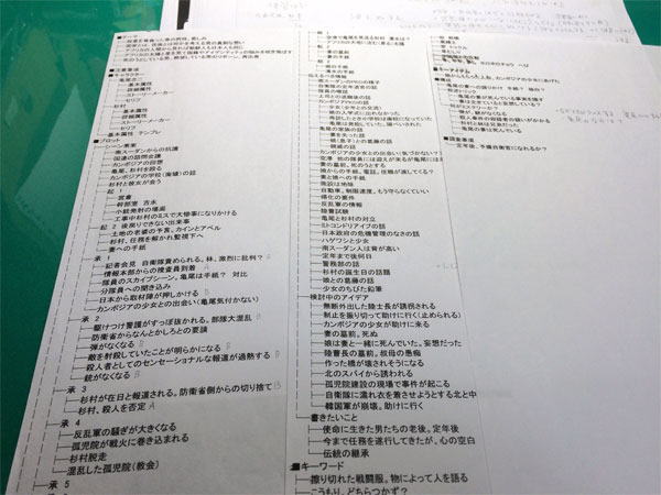 『深山の桜』プロット